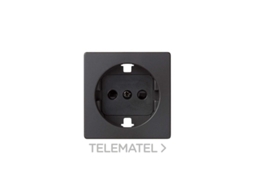 Tampa com Segurança para Base Tomada Schuko em Preto Mate SIMON Concept Series