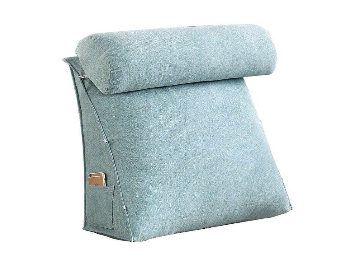 Nova Line cojimbo Triangular Grande para Cama Sofá Almofada Lombar Escritório Azul Lagoa 45x45x20cm