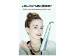Prancha de Cabelo Profissional 2 em 1 com Íons Negativos de 2000w para Alisar e Modelar os Cachos TAISHENGDA