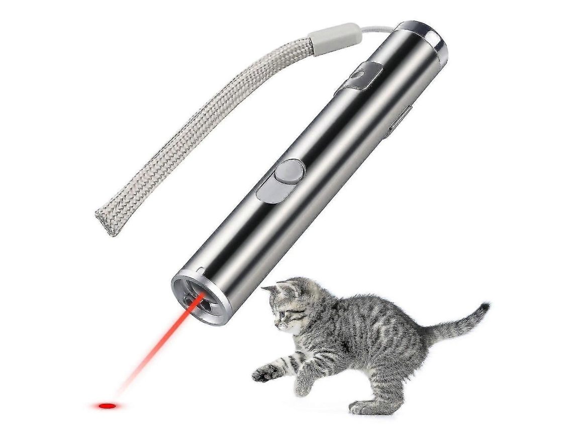 Brinquedo Para Pets Recarregável Via Usb, Laser Pointer Com Lanterna Led