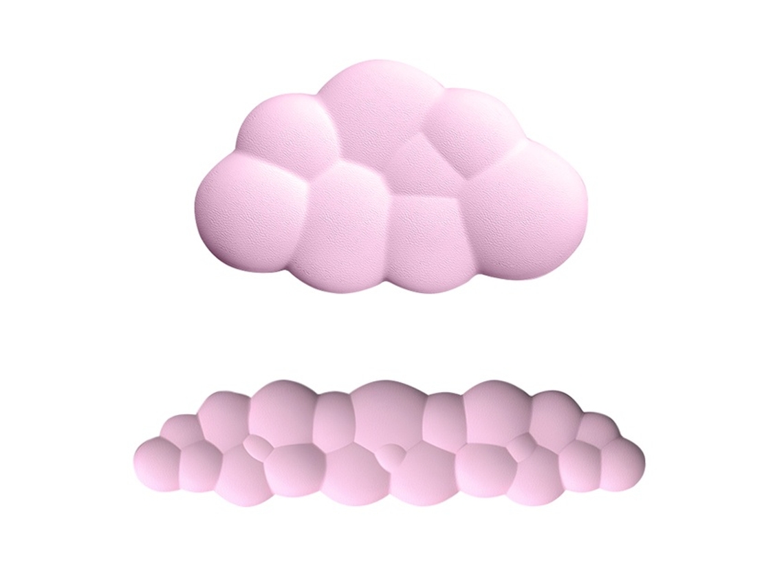 Lurelia Conjunto Mousepad E Apoio Pu, Cor Rosa