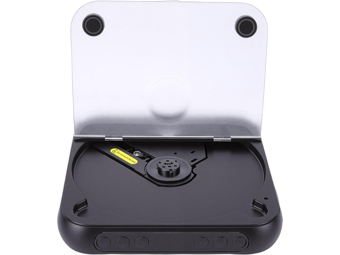 Leitor Cd Portátil Recarregável Ccylez Com Bluetooth 5.3, Dois Alto-falantes, Bateria De 2000 Mah, Tela Lcd