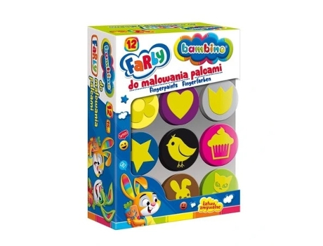 Bebé, Conjunto De 12 Cores De Tinta Para Pintura A Dedo Bambino