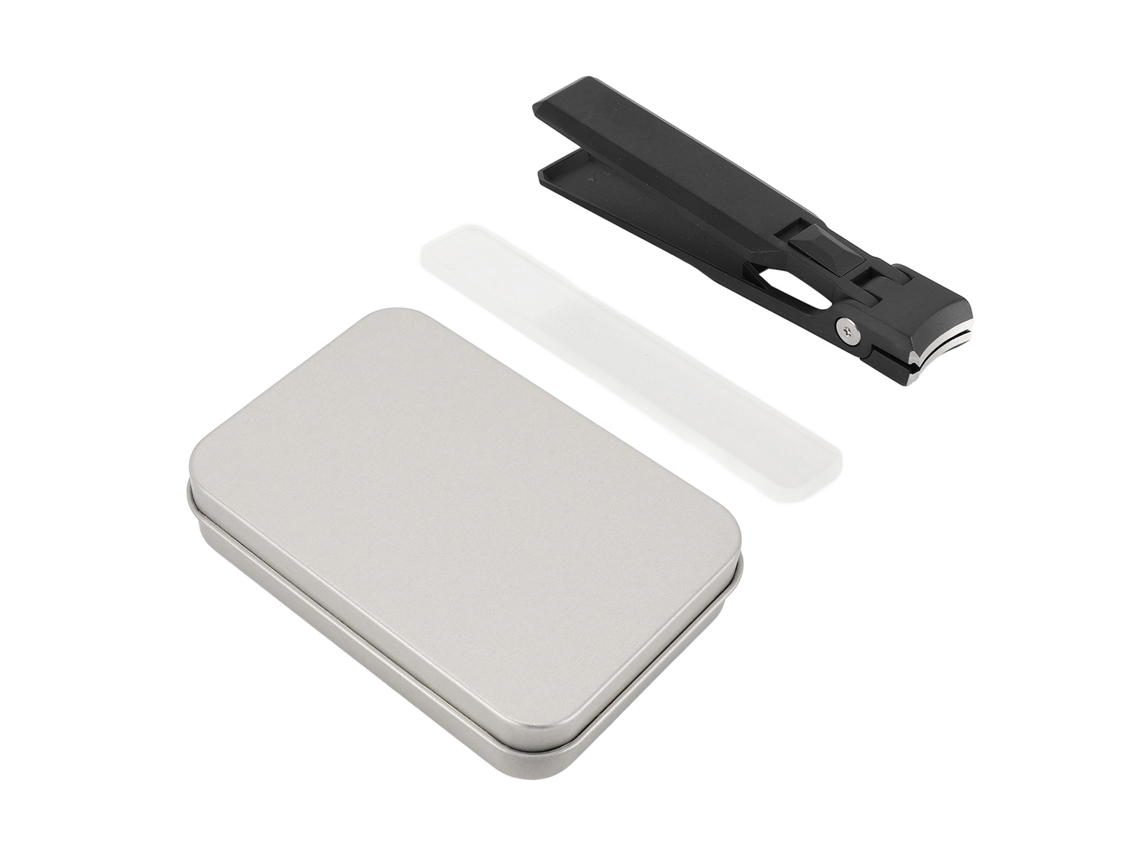 Cortador Rebe-Nail Com Lixa Ultra Fina Aço Inoxidável Grande Plano Para Unhas Mão E Pé