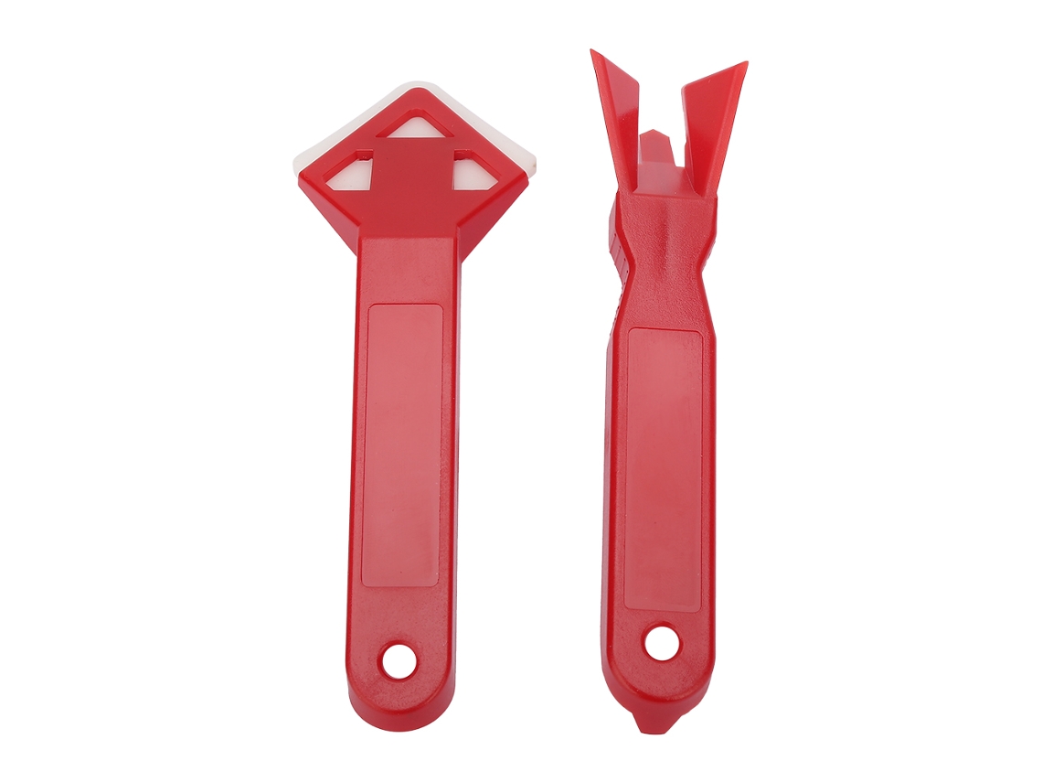 Kit De Ferramentas De Calafateamento 2 Peças: Retirador De Calafate, Paleta De Silicone, Raspador Para Cimento De Vidro E Calafateamento