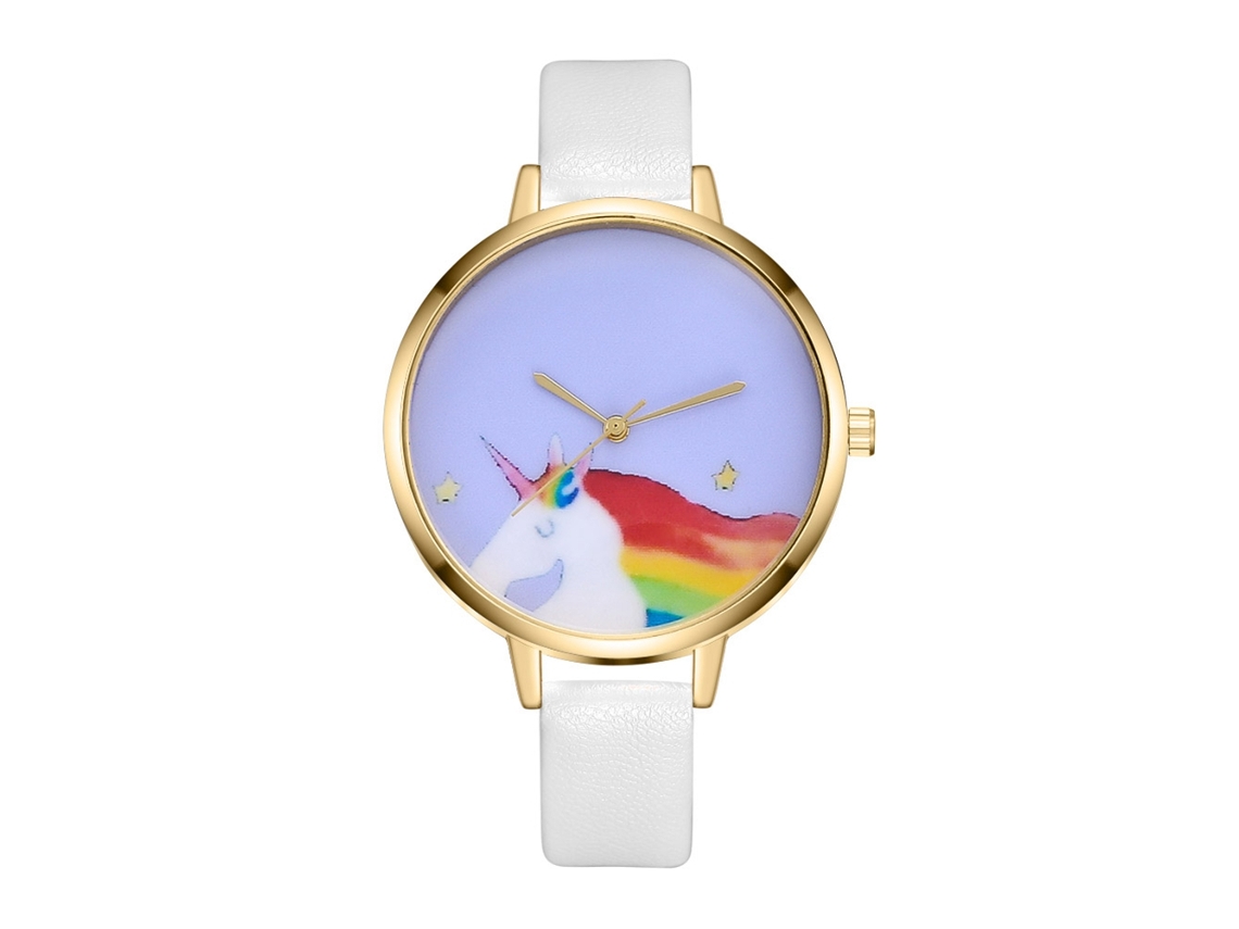 Relógio Feminino Coreano Zhoulianfa Zlf00194 j Pulseira de Couro Quartzo Branco