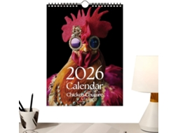 Calendários 2026 Agenda Mensal com Tema de Calendário para Apartamento, Dormitório, CHABERLU