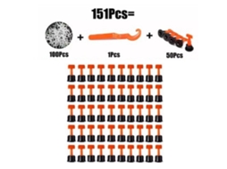 Kit De Ferramentas Para Ladrilhos Com 151 Peças, Espaçador De Nível, Nivelamento De Piso E Parede, Kit De Ferramentas De Localização Slowmoose
