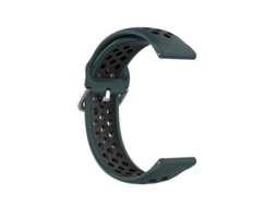 Bracelete Para Samsung Galaxy Watch 4 (44mm) - Silicone Duas Cores - Olive Green Black