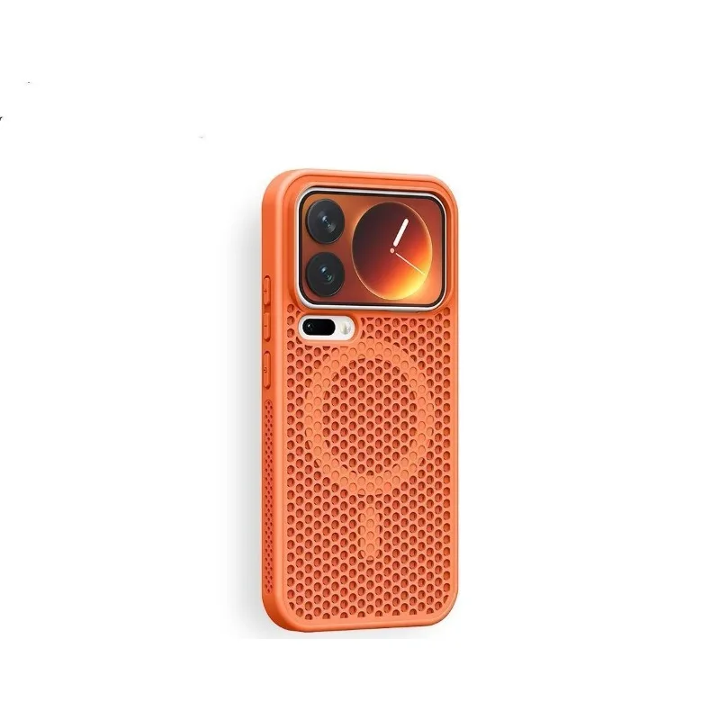 Capa Magnética Rígida De Policarbonato Para Dissipação De Calor (orange Xiaomi 13)