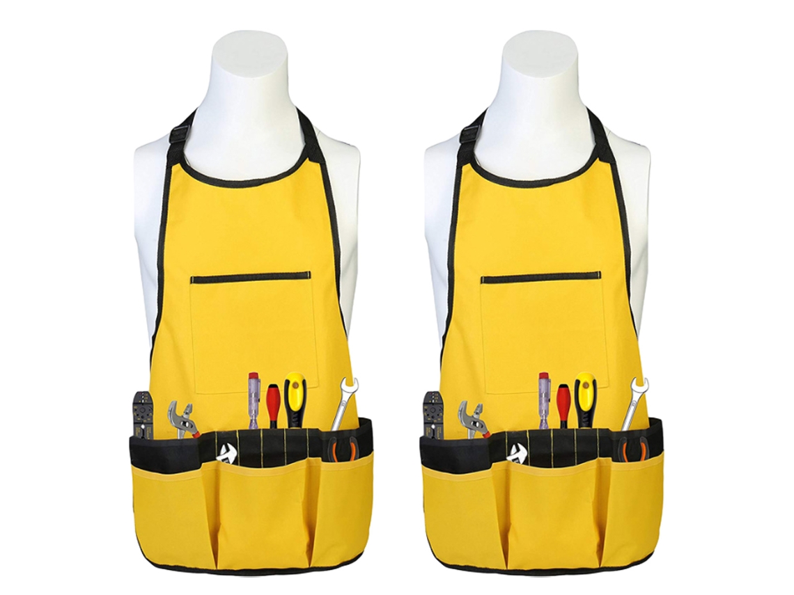 AIAIDIDIY Avental De Trabalho Unissexo Com 14 Bolsos, Tecido Oxford Durável, Para Entusiastas De Diy