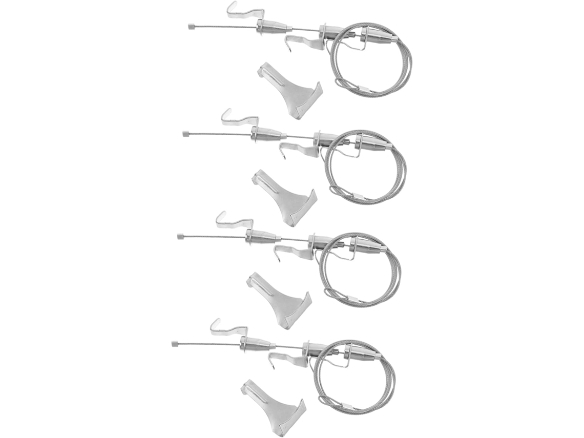 Kit De 4 Peças De Suportes Metálicos Para Porta-retratos Com Fio De Sustentação Reforçado.