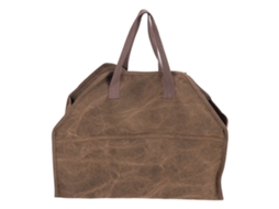 Bolsa de Lona para Lenha Grande Porta-toras Resistente para Lareira, Churrasco e Camping com S/MARCA