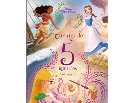 Livro Princesas. Cuentos De 5 Minutos. Volumen 2 de Disney (Espanhol)