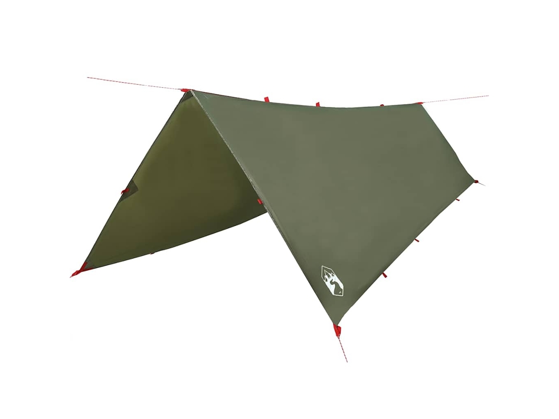 Maison Exclusive - Lona De Campismo 506x306 Cm Impermeável Verde Azeitona
