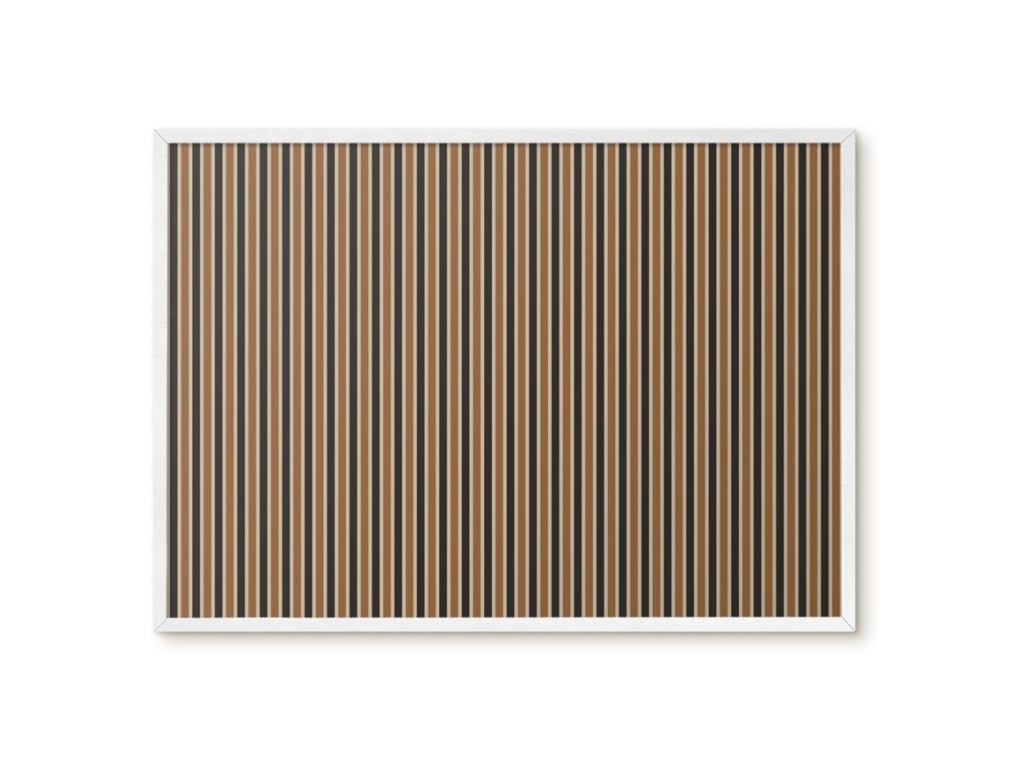 Quadro de vidro magnético com lava vulcânica para o hall Espelharte (70x50 cm)
