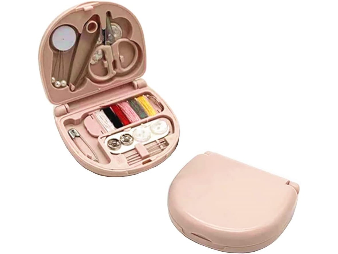Mini Caixa de Costura, Conjunto de Ferramentas de Costura Fofas e Práticas, Rosa ZYBLSSBB