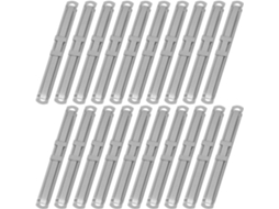 Conjunto Abaodam com 50 clipes de metal para mesa e escola, clipes para documentos com superfície lisa.