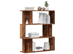 Vidaxl Armário De Livros Madeira Velha 80x24x96 Cm Madeira Trabalhada