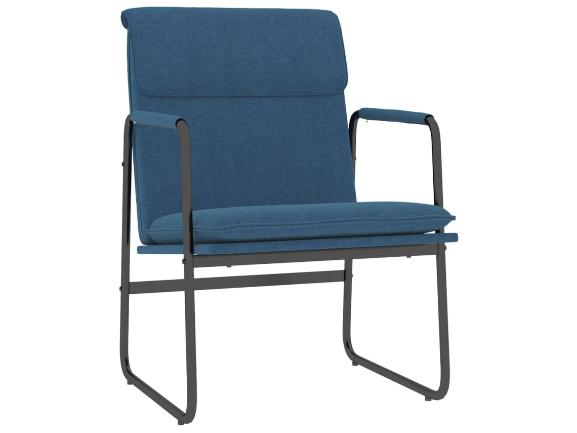 Lounge Chair, Lounge Chairs Vidaxl Azul Tecido