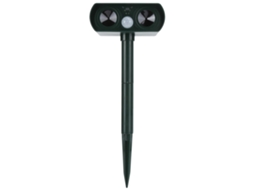 Repelente Ultrassônico Solar para Animais Cães Gatos Texugos Uso Externo 6-10m Ipx4 S/MARCA