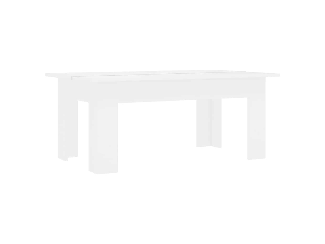 Conjunto 1 Mesa De Centro Vidaxl Branco Derivados De Madeira (100 X 60 X 42 Cm)