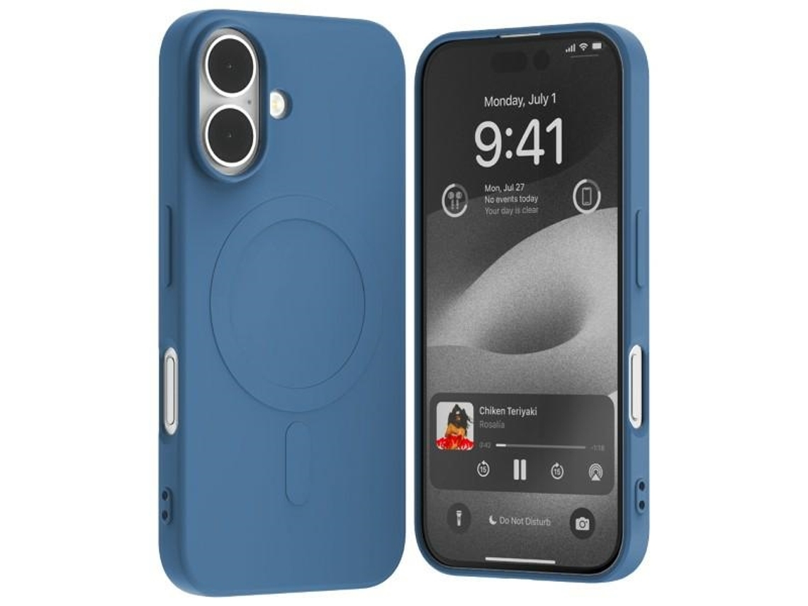Capa Magsafe para iPhone 16 MERCURY Silicone Azul