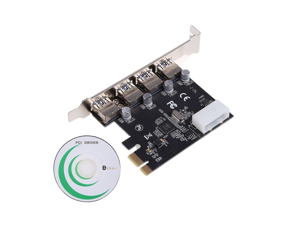 Pci-e 1x Para 16x Placa Adaptadora Placa De Extensão Pci-e 1 Para 4 Placa Adaptadora Usb 3.0