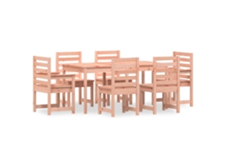 Maison Exclusive - 7 Pcs Conj. Jantar P/ Jardim Madeira De Douglas Maciça
