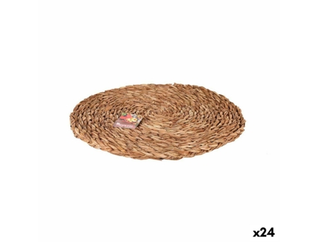 Individuais PRIVILEGE Castanho Ø 35 Cm Vime 24 Unidades