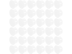 Plafope Tampões De Plástico Branco Para Furos Parafuso, Redondos E Planos, De Encaixe Para Furos 14mm, 100 Peças, Tampas