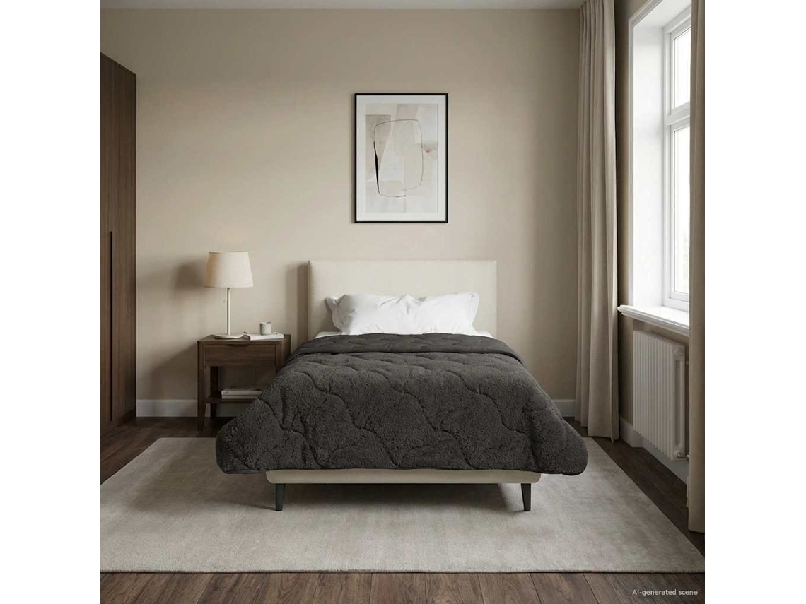 Vidaxl Edredom De Verão Simples 140 X 220 Cm Verão Antracite