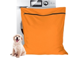 Saco de lavanderia laranja para animais de estimação grande BRILVIBERA