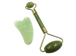 2 Peças De Ferramenta De Massagem De Jade Allinless