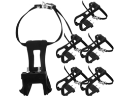 Conjunto De 6 Pedais De Bicicleta Com Firma-pés, Alças De Fixação,