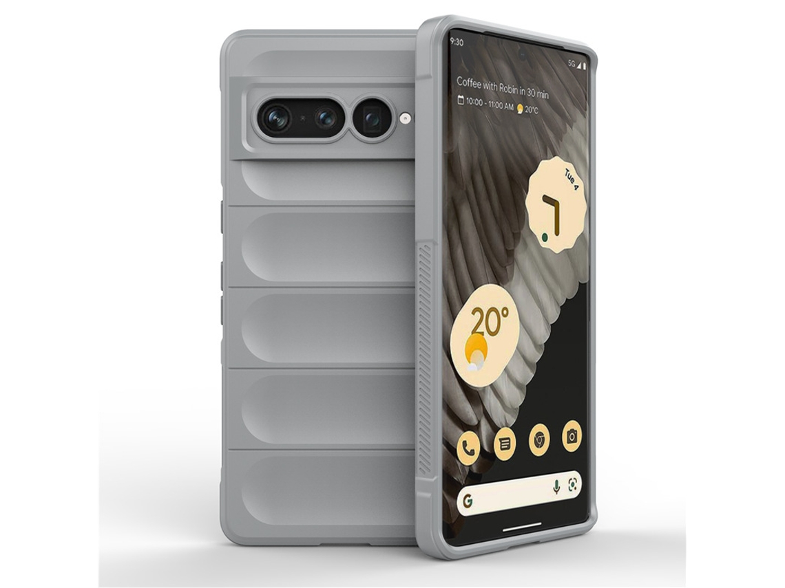 Capa Material Totalmente Coberto Para Google Google Pixel 9 Yuysan Textura Macia Cinzento