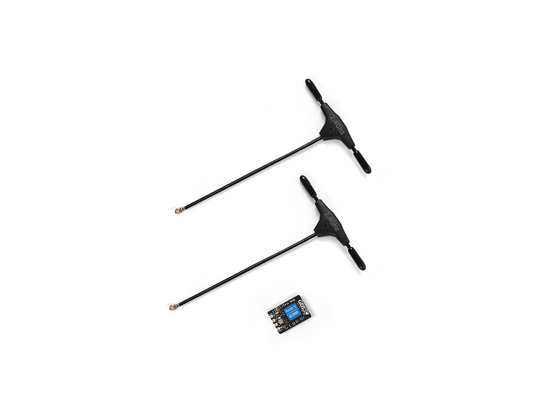 Receptor Geprc Elrs Dual 2.4g de Longo Alcance, Baixa Latência, Código Aberto e com Verdadeira Diversidade para Drones de Corrida Fpv Rc. MDUG