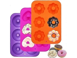 Forma de silicone para tigelas, donuts, biscoitos, bagels e muffins.