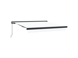 Conjunto 1 Toldo Retrátil Vidaxl Branco Lona (300 X 250 Cm)