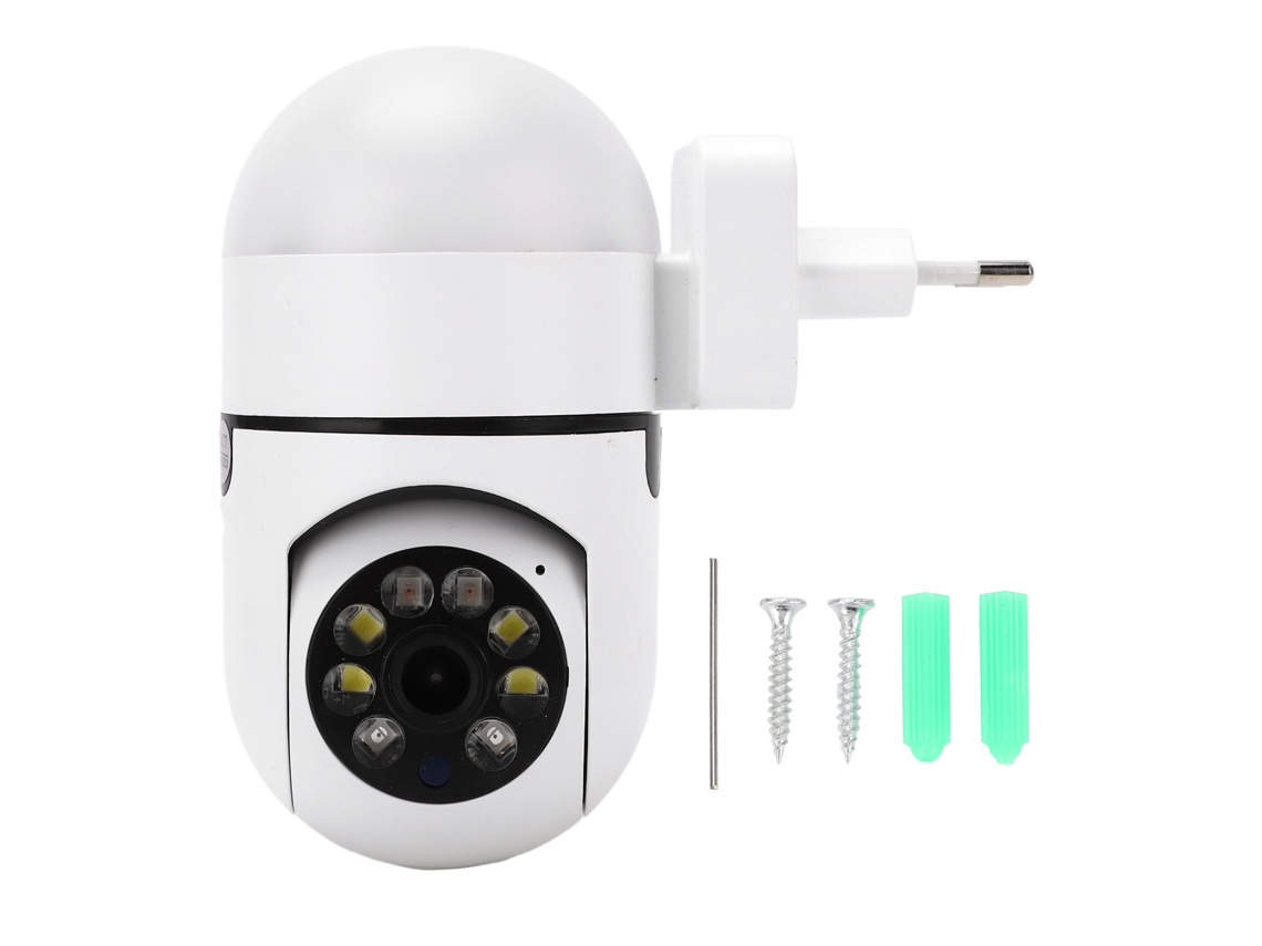 Câmera De Segurança Sem Fio Com Visão Noturna 360° 2mp Wifi Para Casa