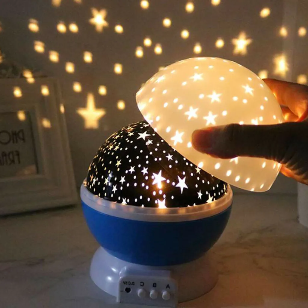 Projector Star Night Light Star  Projecção de Estrela Romântica com Led de 360 Graus Rotatível