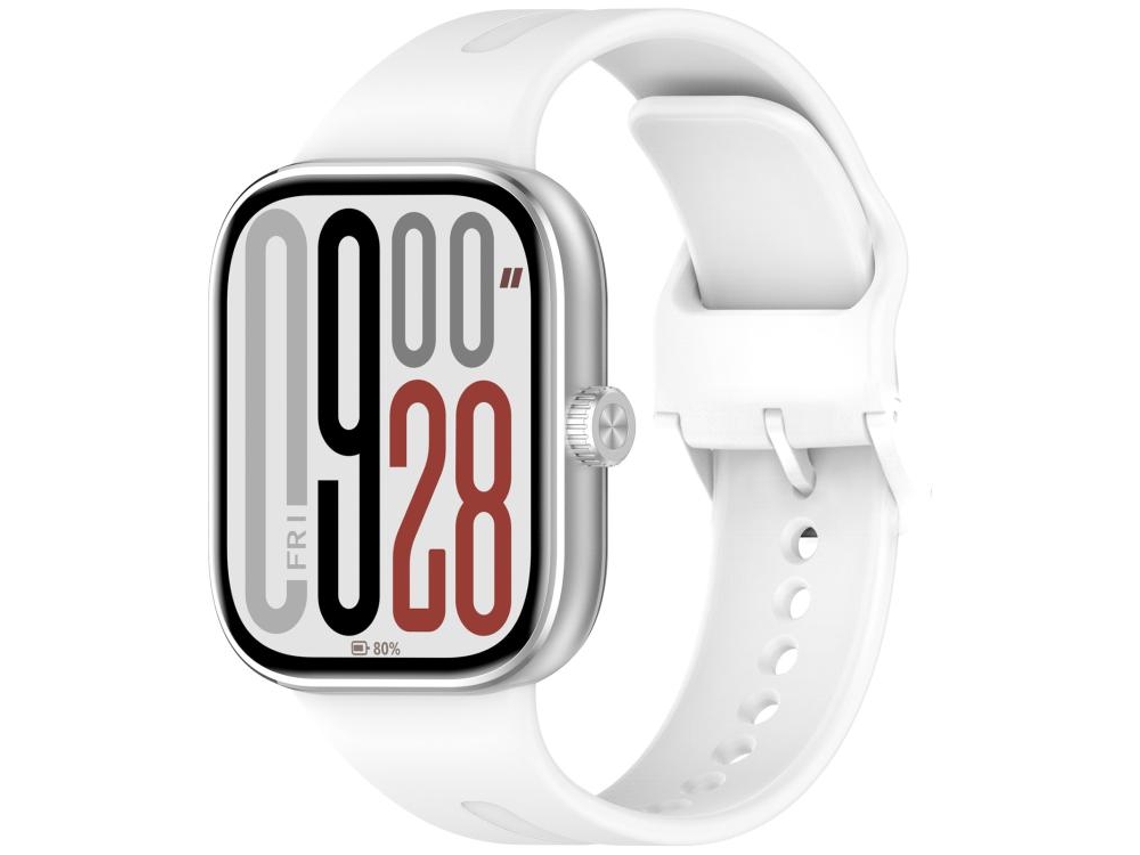 Bracelete para Redmi Watch 6 / 5 / 4 XIAOMOYU em silicone sólido com liberação rápida branca