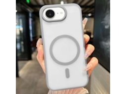Capa Transparente Híbrida Para Iphone 17e / 16e - Tpu Com Magsafe | Proteção Cristal - Cinza