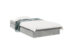 Estrutura de Cama com Gavetas Derivados de Madeira Cinza cimento MAISON EXCLUSIVE