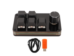 Aetheria teclado Mecânico Programável Mini 5 Teclas 1 Botão Hot Swappable Usb para Games e Office