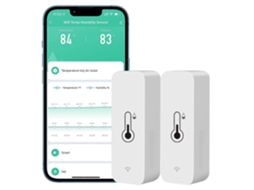Sensor De Temperatura E Higrômetro Wi Fi Para Uso Doméstico, Interno E Externo. Nostalgia88