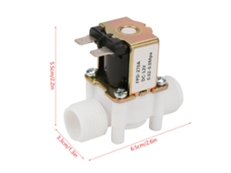 Válvula Solenoide Plástica Laxiscreed 12v G1/2 Normally Closed Para Água