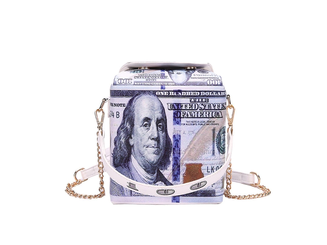 Bolsa De Mão Com Estampa De Dólar Para Viagem, Bolsa Transversal Para Mulheres, Azul