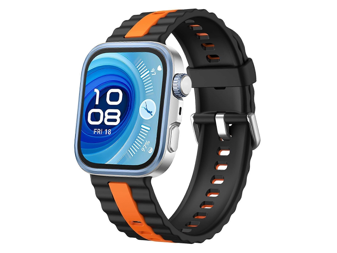 Pulseira De Silicone Xdfind Sport Com Listras Verticais Em Duas Cores Para Huawei Watch Fit 4 Pro / Fit 4 / Fit 3