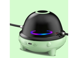 Máquina De Pular Corda Elétrica Inteligente Com Bluetooth Música Led Automática Indoor Outdoor Verde